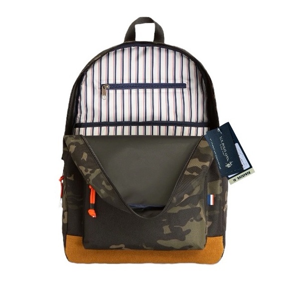 U.S. Polo Assn. 18” Water-Resistant Camo Backpack - Picture 7 of 9